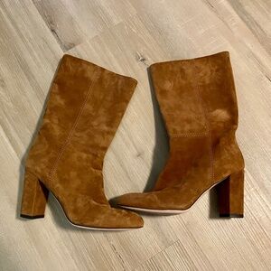 Marion Parke Delila Caramel Suede Boots